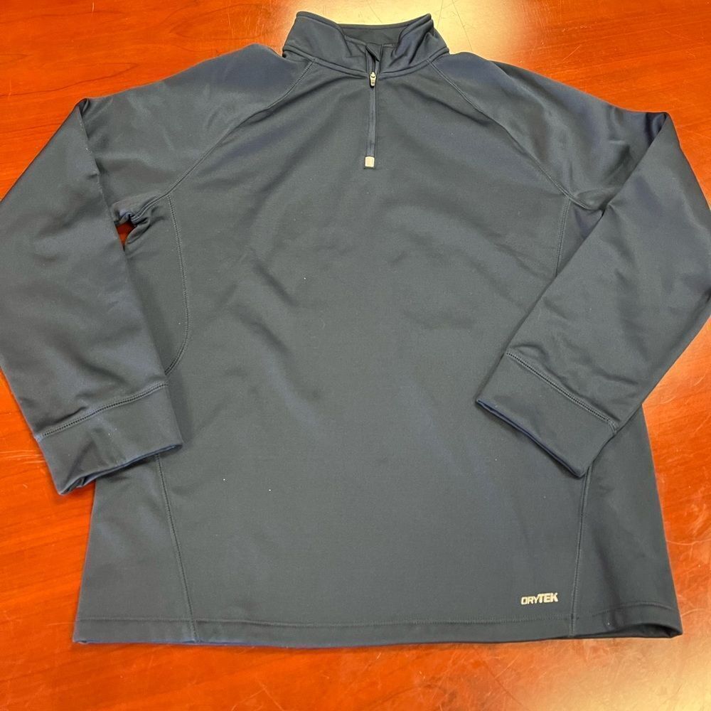 Tek Gear Navy DryTek Pull Over sz M